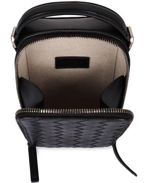 Bottega Veneta Getaway Leather Smartphone Case - Black
