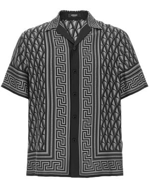Versace 'V Greca' Shirt - Black