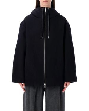 Studio Nicholson Etna Wool And Cashmere Hooded Jacket - Blue