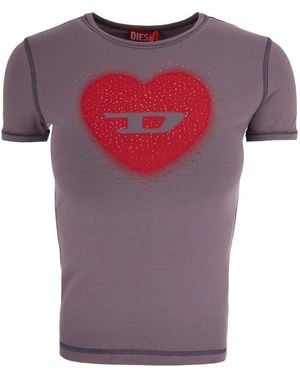 DIESEL T-Shirts - Pink