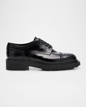 Prada "Tyrone" Derby Shoes - Black
