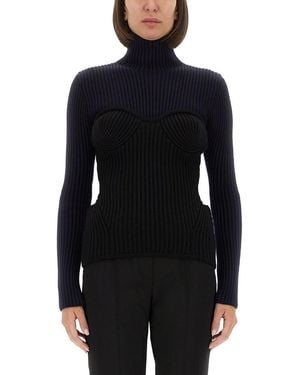 Jean Paul Gaultier Shirt With Corset - Black