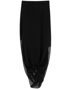 MM6 by Maison Martin Margiela Midi Skirt - Black