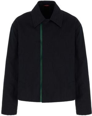 Gucci Midnight Blue Gabardine Jacket - Black