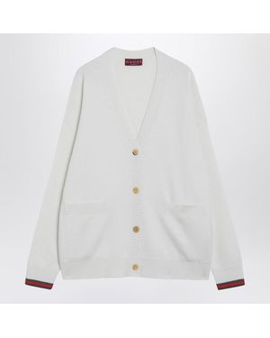 Gucci Ivory And Cardigan - White