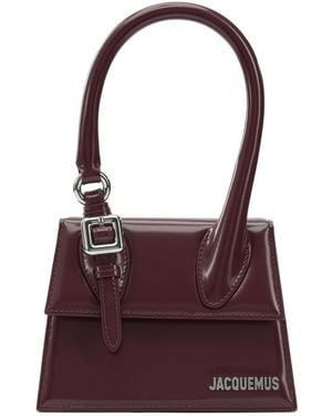 Jacquemus Medium "Le Chiquito" Bag With Buckle - Purple
