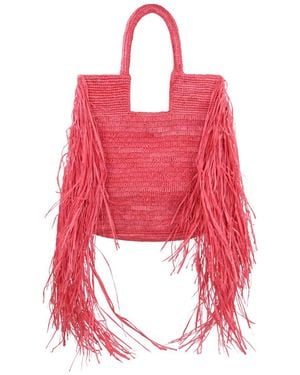 MADE FOR A WOMAN Made For A Kifafa Frange M Tote Bag - Red