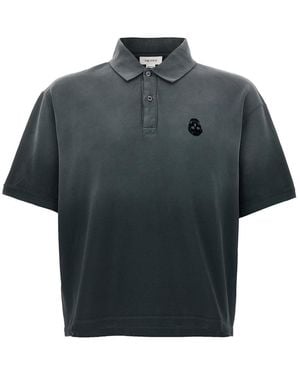 McQueen Gradient-Effect Cotton Piqué Polo Shirt - Gray