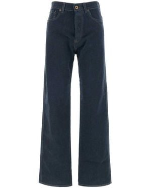 【関税&送料込】Miu Miu Denim Flock Jeans Miu Miu straight-leg Jeans | Blue | FARFETCH