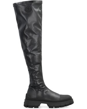 Moncler Hevea Over-The-Knee Boots - Black