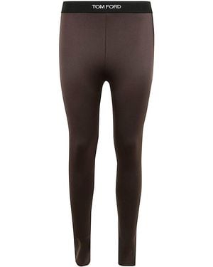 Tom Ford Lustrous Jersey Signature Leggings - Grey