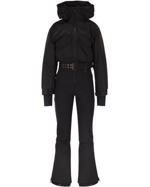 Moncler Padded Ski Suit With Hood - Black