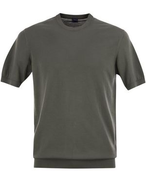 Fedeli Giza Cotton T-Shirt - Gray