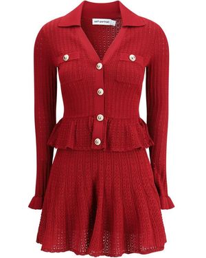 Self-Portrait Dresses - Red