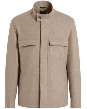 ZEGNA Shirts - Brown