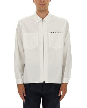 Marni Zippered Shirt - White