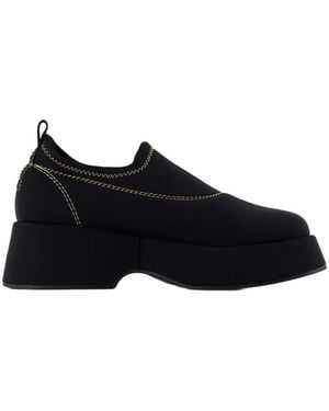 Ganni Retro Flatform Loafers - Black