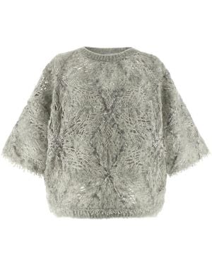 Brunello Cucinelli Sequin Jumper - Grey