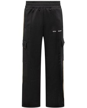 Palm Angels Cargo Track Trousers - Black