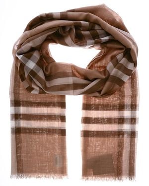 Burberry Scarf Scarves Foulard - Brown