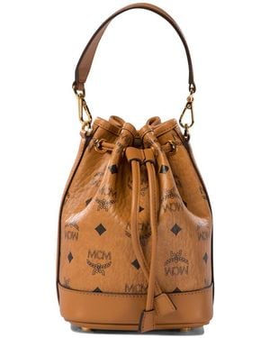 MCM "Dessau" Bucket Bag - Brown