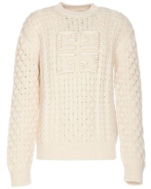 Givenchy Logo Cotton Crewneck Jumper - White