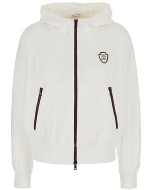 Brunello Cucinelli Cardigan C/Zip E Capp.M - White