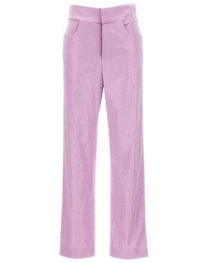 GIUSEPPE DI MORABITO All-over Crystal Pants - Pink