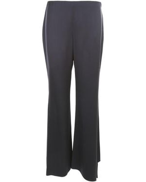 Giorgio Armani Satin Asymmetrical Bottom Pants - Blue