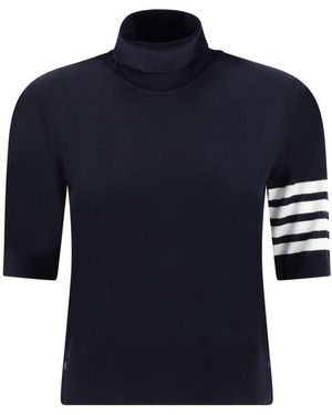 Thom Browne Turtleneck Sweater - Blue