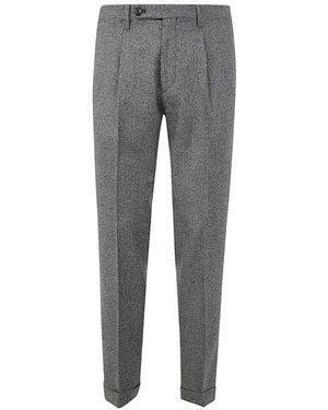 Michael Coal Mc-frederick 3104 Capri Trousers With Pence Clothing - Grey