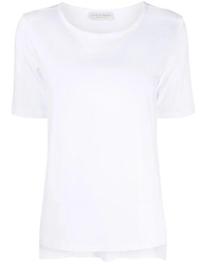 Le Tricot Perugia Boat Neck T-shirt Clothing - White
