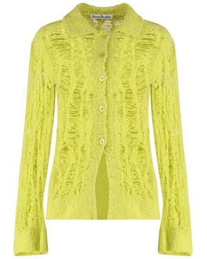 Acne Studios Cotton Cardigan - Yellow