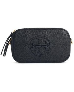Tory Burch 'miller' Black Leather Mini Crossbody Bag