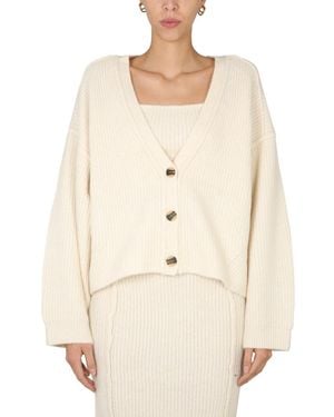REMAIN Birger Christensen Karin" Cardigan - Natural