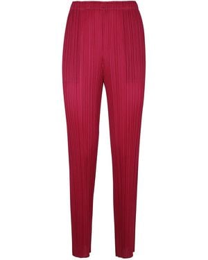 Pleats Please Issey Miyake New Colorful Basics 4 Pants - Red