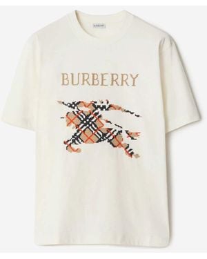 Burberry Stitch Ekd T-Shirt - White