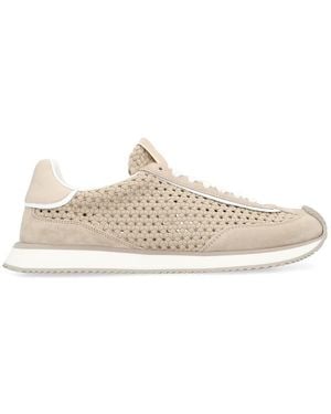 Dolce & Gabbana Leather And Fabric Low-Top Sneakers - Multicolour