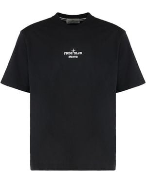 Stone Island Crew Neck T-Shirt - Black