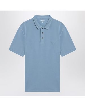 Prada Periwinkle-Coloured Polo Shirt In - Blue