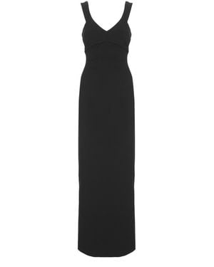 ワンピース SOLACE LONDON Women Dresses OS41005BLACK Black One-shoulder twill gown in black - Solace London | Mytheresa