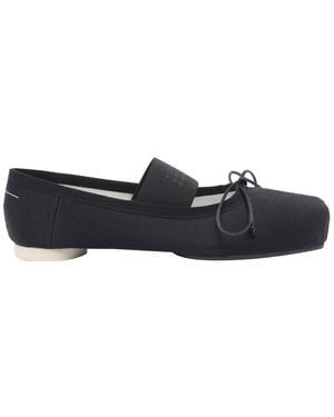 フラットシューズ MM6 Maison Margiela MM6 Maison Margiela Flat shoes Black MM6 Maison Margiela Ballet Shoe - Black – Kith