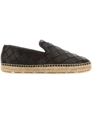 Bottega Veneta Jack Intrecciato Leather Espadrilles - Black
