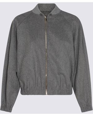 Fabiana Filippi Wool Casual Jacket - Gray