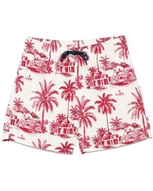 Mc2 Saint Barth 'Gustavia' And Swimsuit - Red