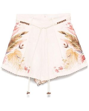 Zimmermann Ascension Linen Shorts - Natural