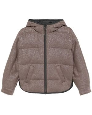 Brunello Cucinelli Cashmere Down Jacket - Gray