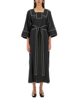 Tory Burch Silk Caftan - Black