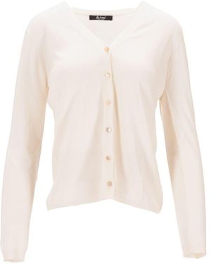 LA ROSE Cardigan Knit - White