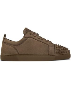 Christian Louboutin Lace-Up Flat Sneakers - Brown